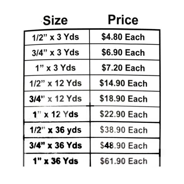 Easy Green Size Chart